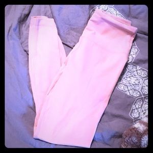 Baby pink workout leggings